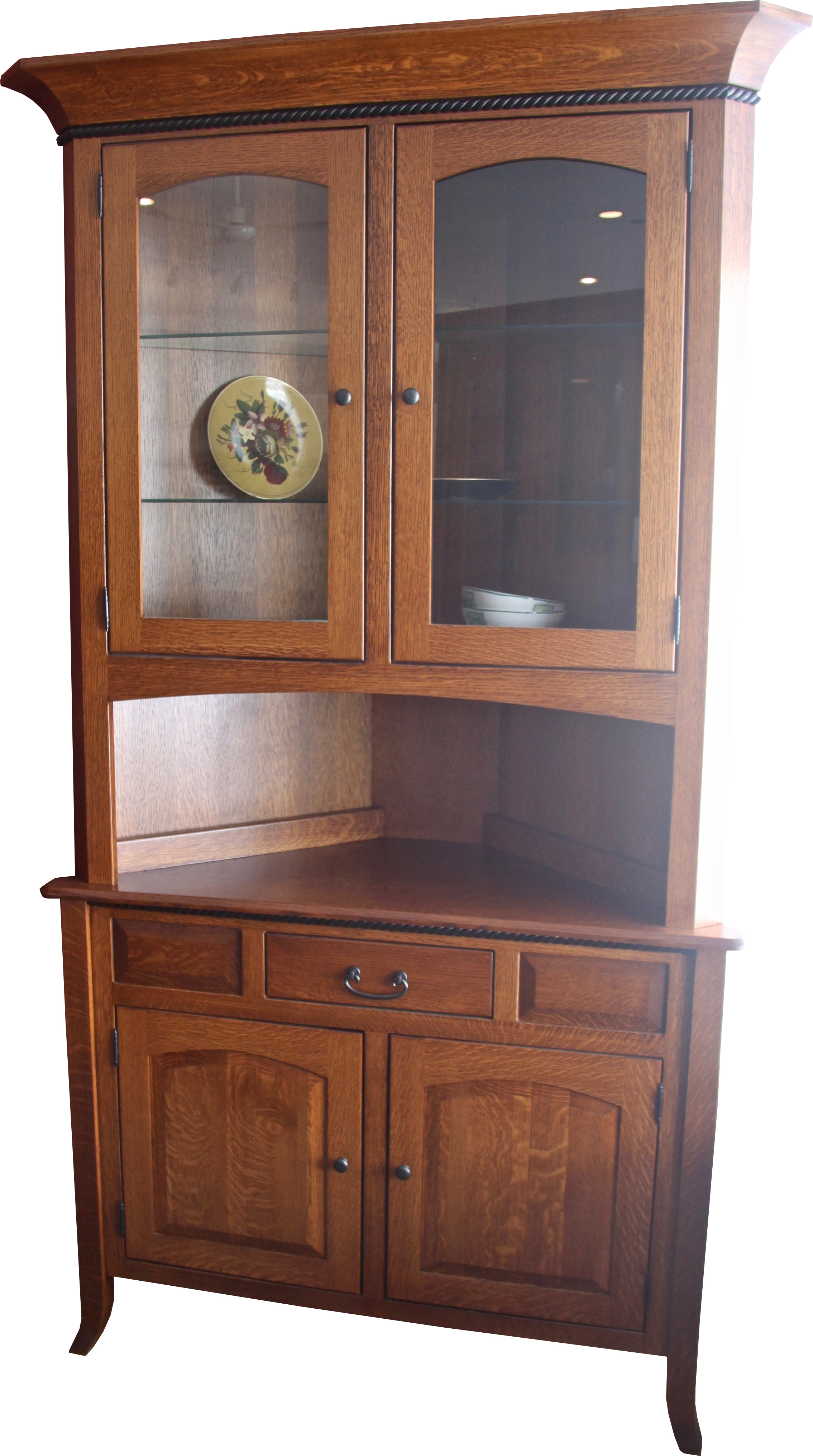 Carlisle Shaker Corner Hutch This Oak House Handcrafted Furniture