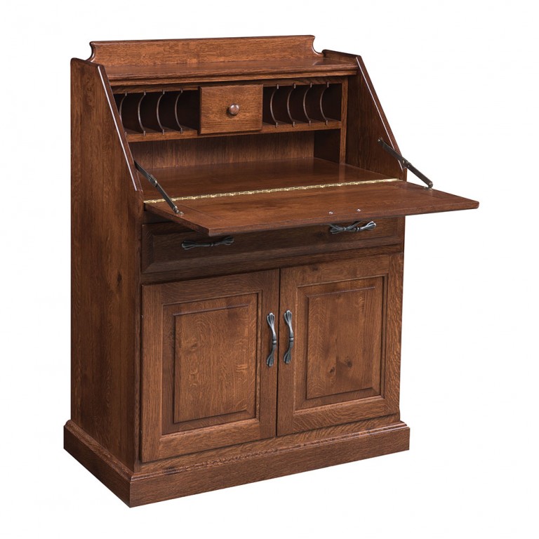 Secretary Desk w/ Doors This Oak House Handcrafted Furniture