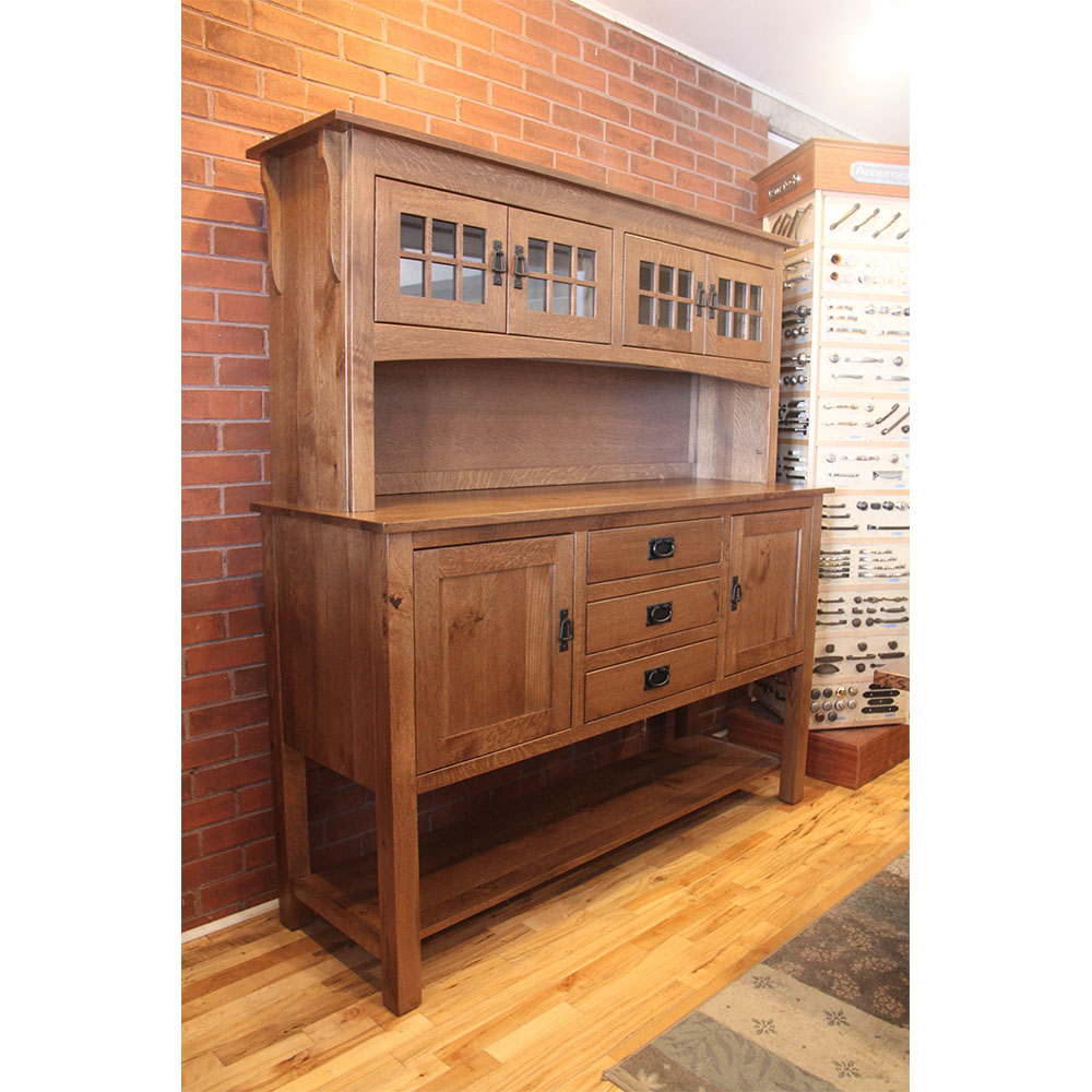 "Mission" Hutch This Oak House Handcrafted Furniture London Ontario