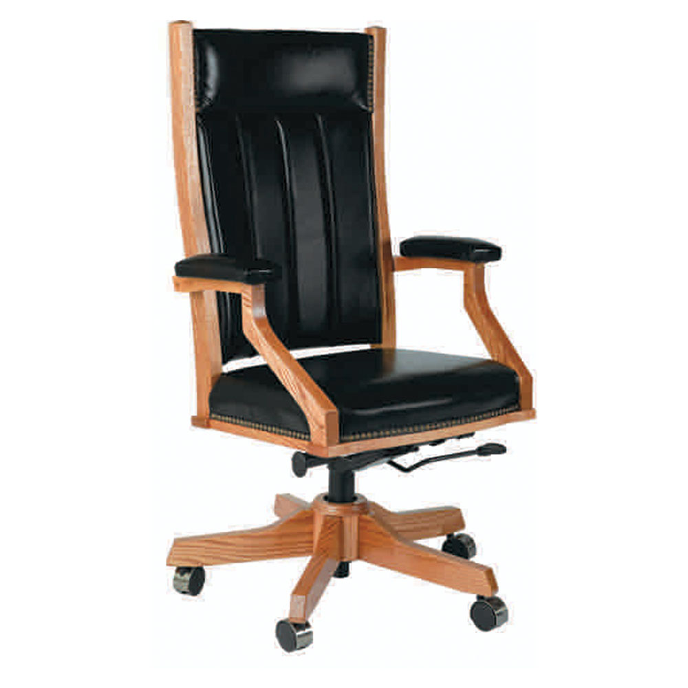 Mission Desk Chair MDC255 - This Oak House | Handcrafted Furniture | London  Ontario